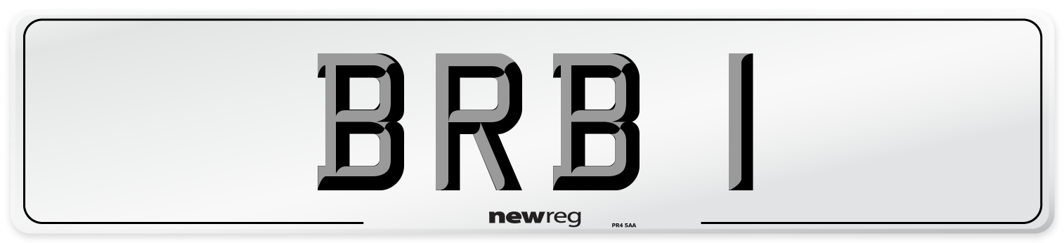 BRB 1 Number Plate from New Reg